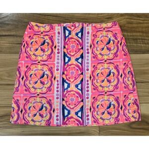 Lilly Pulitzer Marigold Skort Womens Vibrant Pink Size 00 Pockets